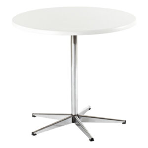 Cafébord Ø 80 cm. Højde 75 cm. - hvid