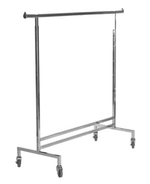 Garderobestativ 150 cm. - krom