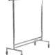 Garderobestativ 150 cm. - krom