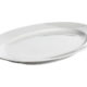 Fad oval 35x25 cm. - hvid