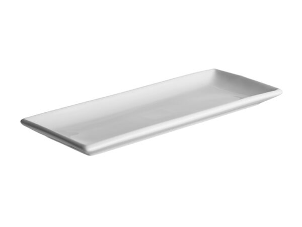 Fad 26x10 cm. - hvid
