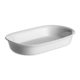 Ildfast fad 28x18x4 cm. - hvid