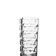 Vase 17 cm. m. mønster - glas