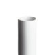 Vase 17 cm. - hvid