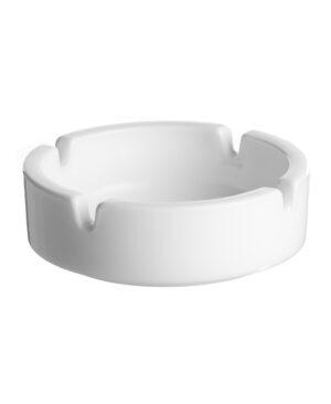 Askebæger rund 10,5 cm. - hvid