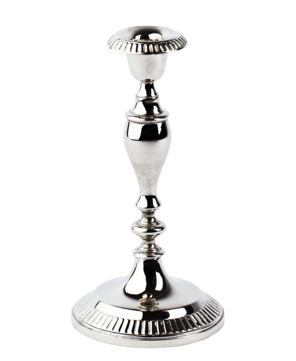 Lysestage sølv - 1-armet 22 cm. - prinsesse