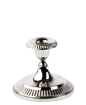 Lysestage sølv - 1-armet 10 cm. - prinsesse