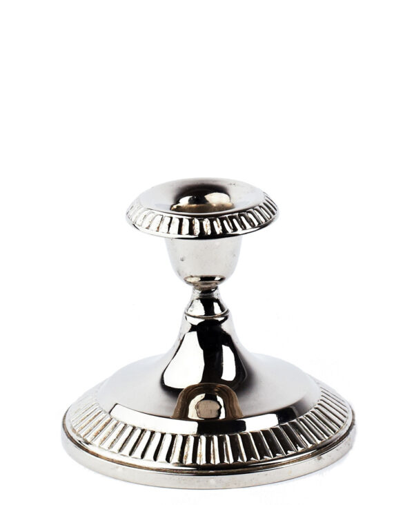 Lysestage sølv - 1-armet 10 cm. - prinsesse