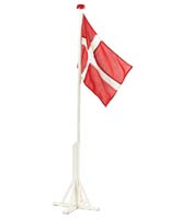 Flagstang m. DK-flag 175 cm.