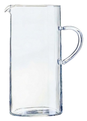 Glaskande 1,5 lit rørform H 25 cm