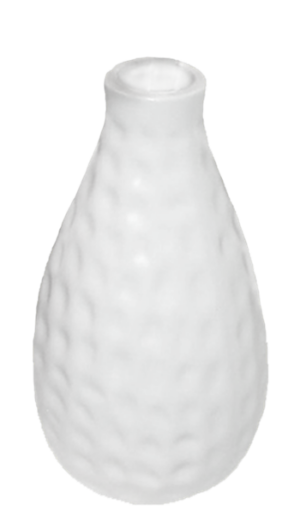 Flora vase hvid H14 cm